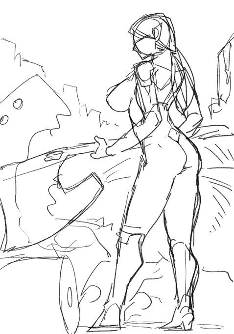 肉体派のエルフとか描く 