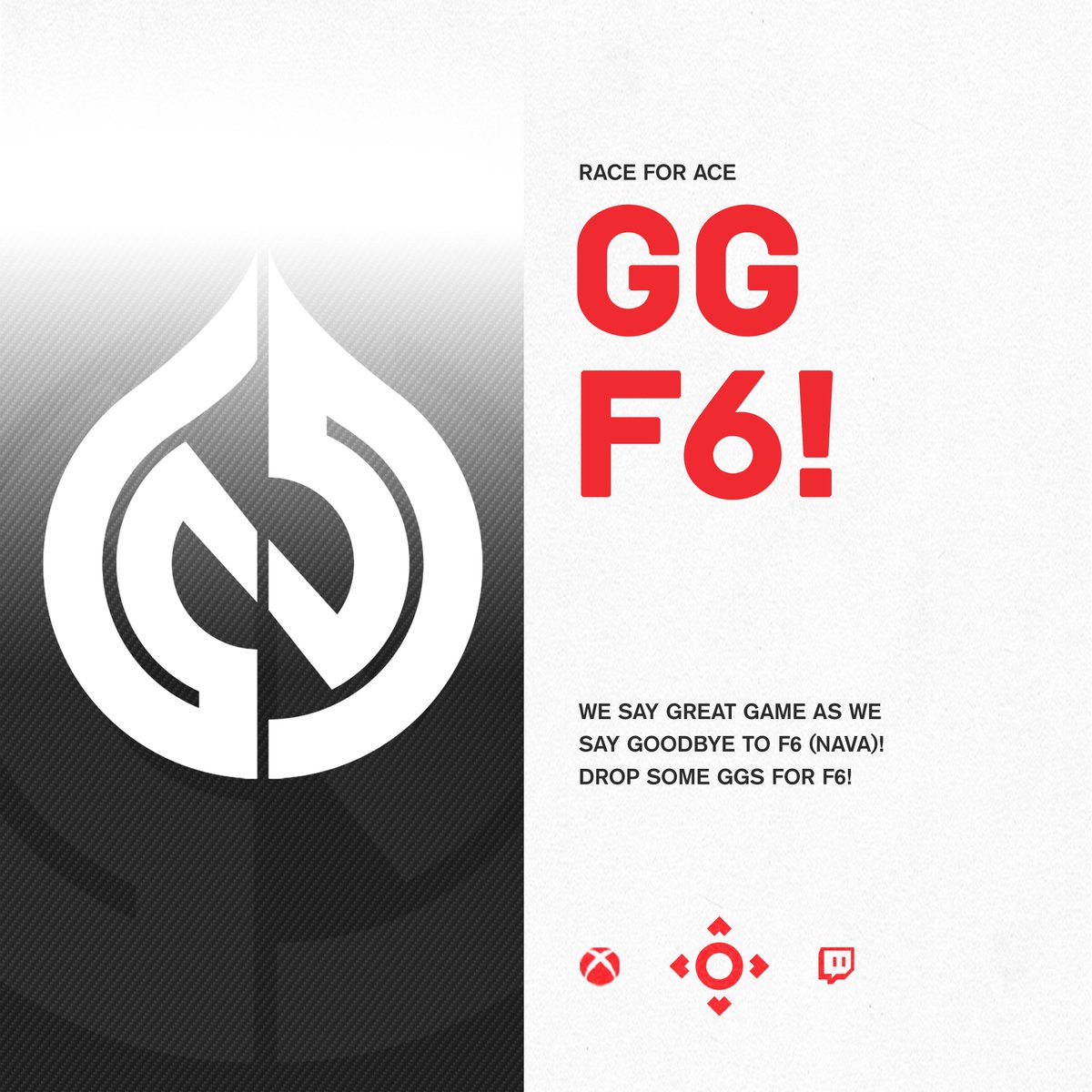 _weareanalog's tweet photo. We have to say our sad goodbye to the team of F6 (Nava). F6 has put up a great fight this season and them making it into the Top 4... it is what we love to see! Drop some GGs below for F6!
#AnalogArena #RaceForAce #RainbowSix https://t.co/NuAA2KbtKz