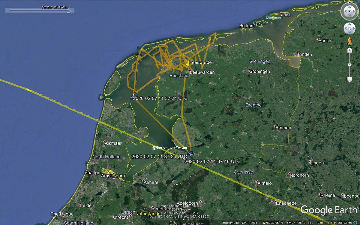 Gerjon_'s tweet photo. Watch how ๐ณ๐ฑRNLAF F-16 J-644 (ICAO: 480499) using QRA callsign #AJ01 and QRA squawk 1313 from Leeuwarden scrambled to intercept Cessna 550 Tyrol Air Ambulance D-CYKP #TYW524P (route: Prague-Edinburgh) over the Noordoostpolder around 11:37 UTC, after loss of communications. https://t.co/ei8eS6MEvI