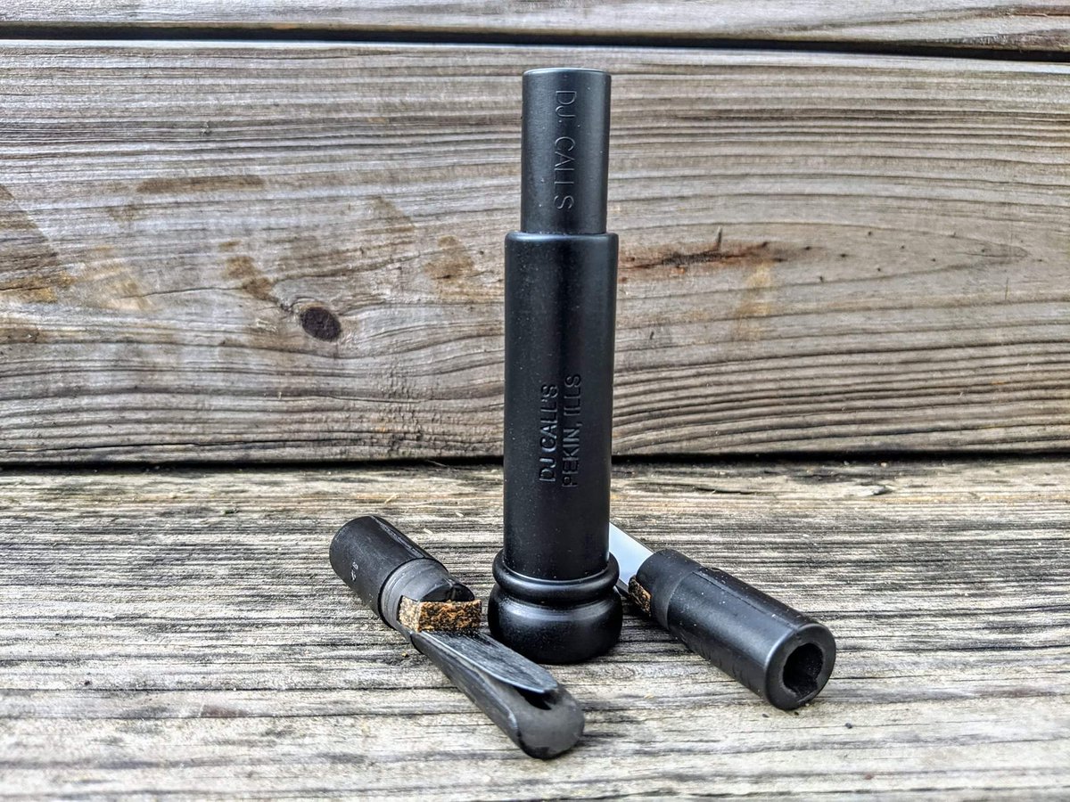 DJCallsCo's tweet photo. It's been quite a long time since we've posted and got some new stuff!!! We are offering cut-down kits, they come with an Arkansas, Louisiana, and a quincy cut tonals. These tonals are true hard rubber keyholes. #djcalls #duckhunting #duckcalls #cutdowns #hunting https://t.co/DaahVVlOTm