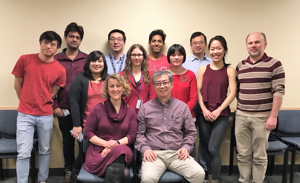 The Martin & Hwa labs GoRed for National Wear Red Day! Here's to a happy, healthy Heart Month! #YaleCVRC #YaleCardiology #AHA #GoRedWearRed