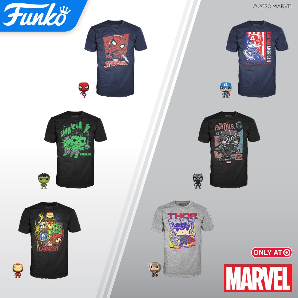 Funko on Twitter: "Available Now: Target Exclusive Marvel Pocket and Tees! https://t.co/doYk7iOSNP @Target @Marvel @Disney #Target #Marvel #Disney #Funko #Pop #FunkoPop https://t.co/KThloehXBG" / Twitter