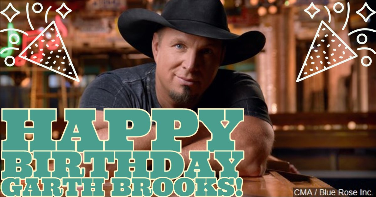  Happy Birthday Garth Brooks Garth turns 58 today! 

Share your favorite Garth Brooks song with us below   