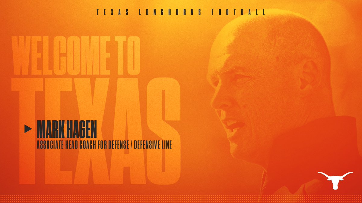 TexasFootball's tweet photo. Welcome to Texas @CoachMarkHagen. 🤘

#ThisIsTexas #HookEm https://t.co/8DFu8ZQBMQ