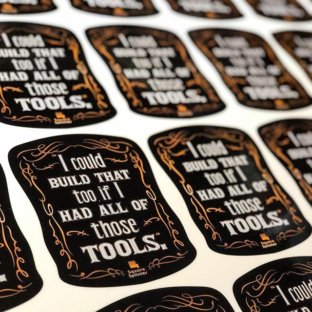 Hit me up at @workbenchconference for a decal.  I think I am going to start a series of “ridiculous Youtube comments” stickers. 🤣🤣
•
•
•
•
•

#woodworkersofinstagram #woodworkingshop #YouTube #subscribe  #video #youtuber #makersgonnamake #makerso… ift.tt/2UJS36j