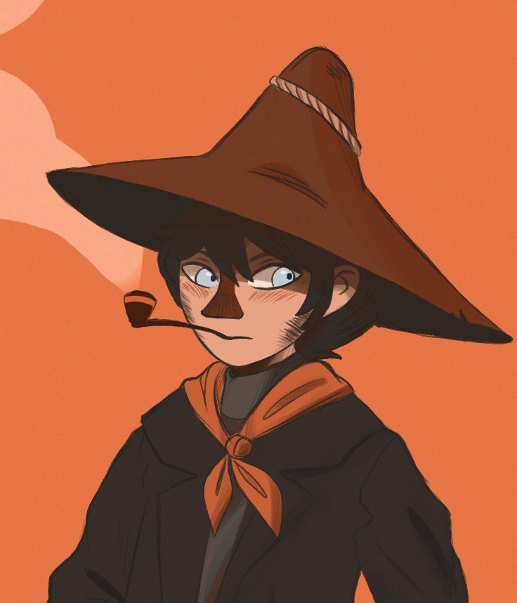 wreniriis's tweet image. I finished this a while ago but forget to post it. I was trying to get a flat look but didn’t really succeed #joxter #muddler #moomin