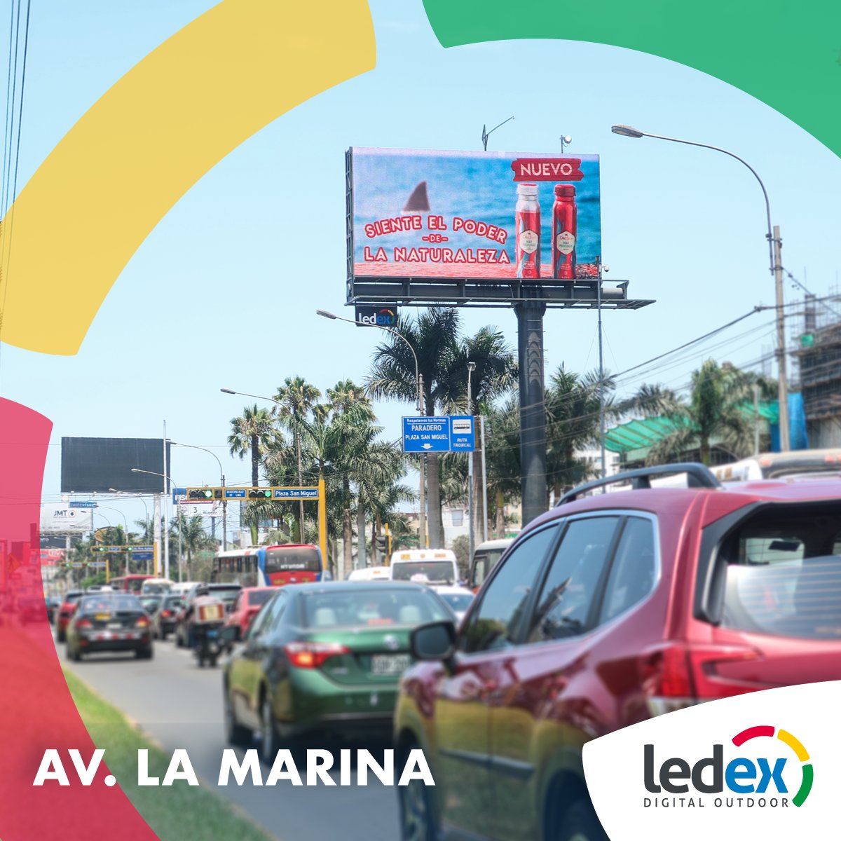 LedexPeru's tweet photo. Old spice con su nueva fragancia "Mar Profundo" 🌊🦈 en nuestra nueva pantalla de San Miguel
Pantalla: Av. la Marina
Cliente: Old Spice
#Ledex #OldSpice #DigitalOutdoor https://t.co/C5WE5JhLhR