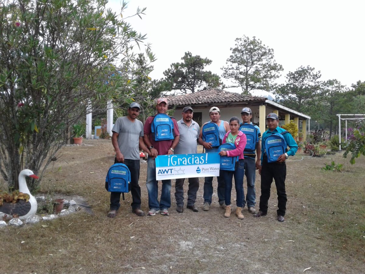 awtonline's tweet photo. Recently trained community agents send their thanks from El Horconcito, Maraiti, Honduras, an AWT member-funded community!

We thank you all for your continued support of @PureWaterPWW's mission to bring pure water and proper sanitation to rural and underserved communities. https://t.co/0TshWBHyp4