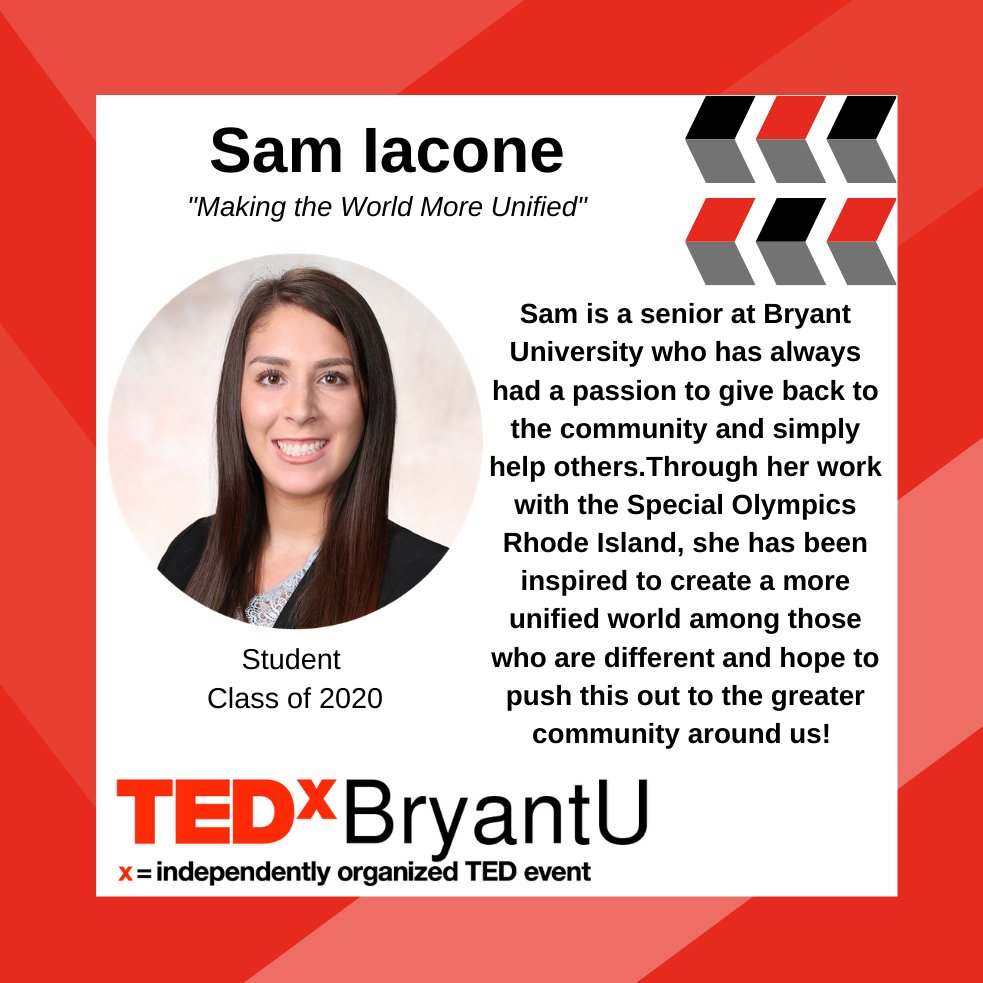 Student, Sam Iacone will be speaking on the TEDxBryant stage on February 22nd! Make sure to register soon before seats fill up! You can register with the link in our bio or by going to ted.bryant.edu  #2020vision #TEDxBryant