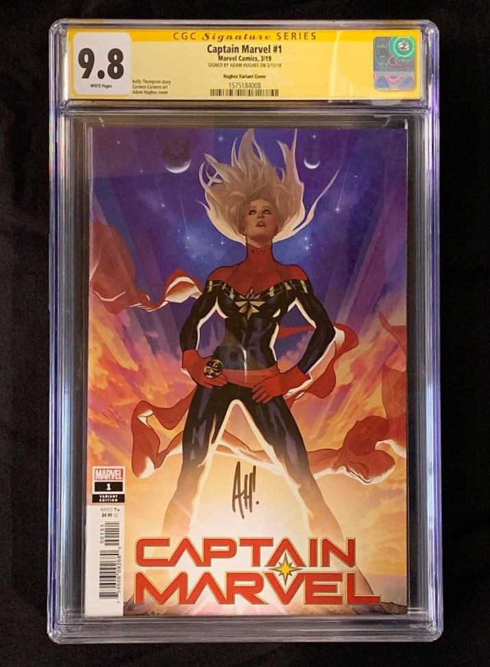 CGCComics's tweet photo. Don't miss the CGC Signature Series VIP Event with #CharlotteMiniCon TODAY!

Learn more ➪ https://t.co/4OhuKzzZoL

#CGCComics #AdamHughes #MarvelComics #CaptainMarvel #SignatureSeries #ComicGrading #ComicBookGrading #ComicBooks #Comics #ComicCon #ChalotteNC #CLTMINICON #CGC https://t.co/vBLEwt9VJo