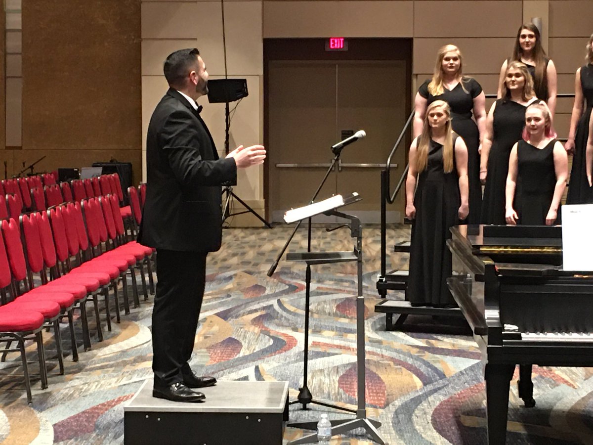 GHS Sola Voce and Chamber Choir warms up for SCMEA State Conference performance! So very proud!! ⁦@GLittle_Lex1⁩  ⁦<a href="/Nelsonjw_1/">Jacob Nelson</a>⁩
