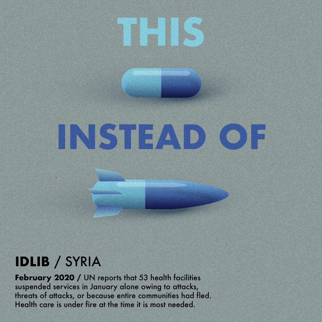 #Syria: Severe crisis in Idlib. 3 million people trapped. More than 500,000 people displaced in the last 2 months.
 
53 health facilities were forced to suspend activities in January alone. #stopbombinghospitals <a href="/msf_arabic/">منظمة أطباء بلا حدود</a> @msf_syria bit.ly/39i6H8J