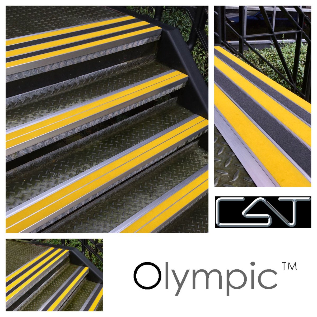 cat_limited's tweet photo. When External Steps are open to Wet environments, Our Olympic Carborundum Heavy-Duty Stair Profiles not only visually define the edge of the steps, they have Low Slip Potential. We look forward to talking through the many combinations available. #CATltd #externalsteps #safteystep https://t.co/tjcWzpzyZ1