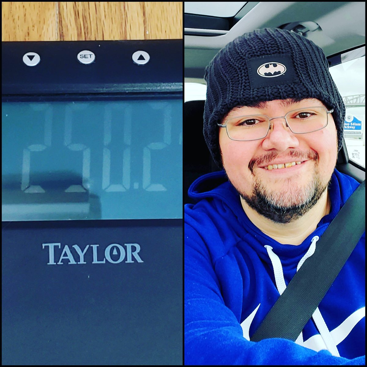 REALscodoublet's tweet photo. I made it down to 250lbs!!! π I'm so happy!!! That's 155lbs lost! #weightloss #losingweight #keto #lowcarb #lowcarbdiet #diet #ketodiet #killingit #droppingpounds #shrinking #gettingfit #slowlybutsurely #porthuron #Michigan #loveyourmelon #batman #dccomics #dc https://t.co/utfuTrOJRU