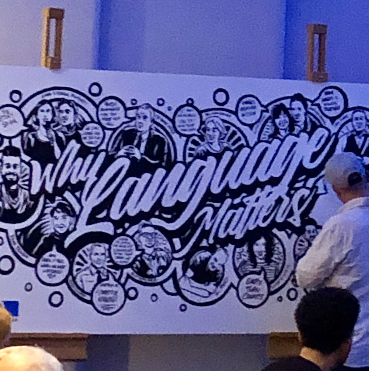 Thank you to all the speakers and organisers <a href="/LfEcommunity/">Learning from Excellence</a> #LfE3 ‘why language matters’ exceeded my expectations  #inspiration #enthusiasm #compassion #empathy #kindness #creativity in the NHS .All beautifully captured by the amazing live artists <a href="/wearebeard/">BEARD</a>