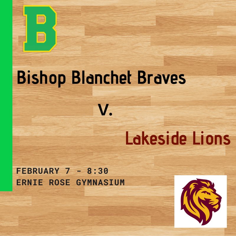 blanchethoops's tweet image. GAME DAY - SENIOR NIGHT. Come out and support our five seniors as they take on the Lakeside Lions in the final game of the regular season. 

Thank you Matt, Ryan, Jarek, Eddie, and Andrew. 

8:20pm Senior Night festivities.
8:30pm tip-off.

#GoBraves