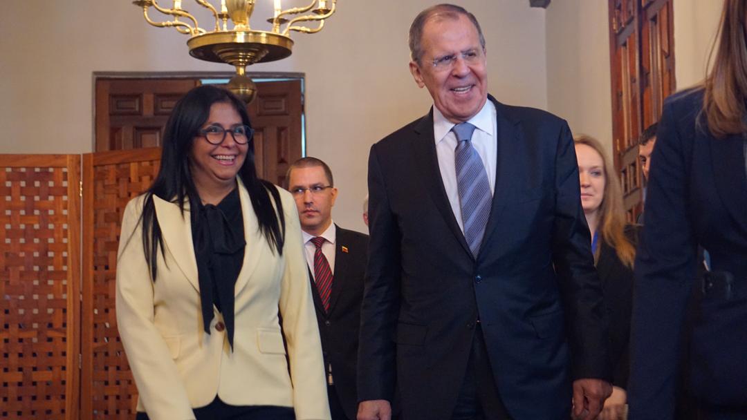 arbolve's tweet photo. #FOTOS | Vicepresidenta Ejecutiva, Delcy Rodríguez se reúne con el canciller de la Federación de Rusia, Serguéi Lavrov.

#CooperacionYHermandad 

@NicolasMaduro
@MartinezUNESUR @CesarTrompizVEN  @jaarreaza https://t.co/UITJmAkkIK