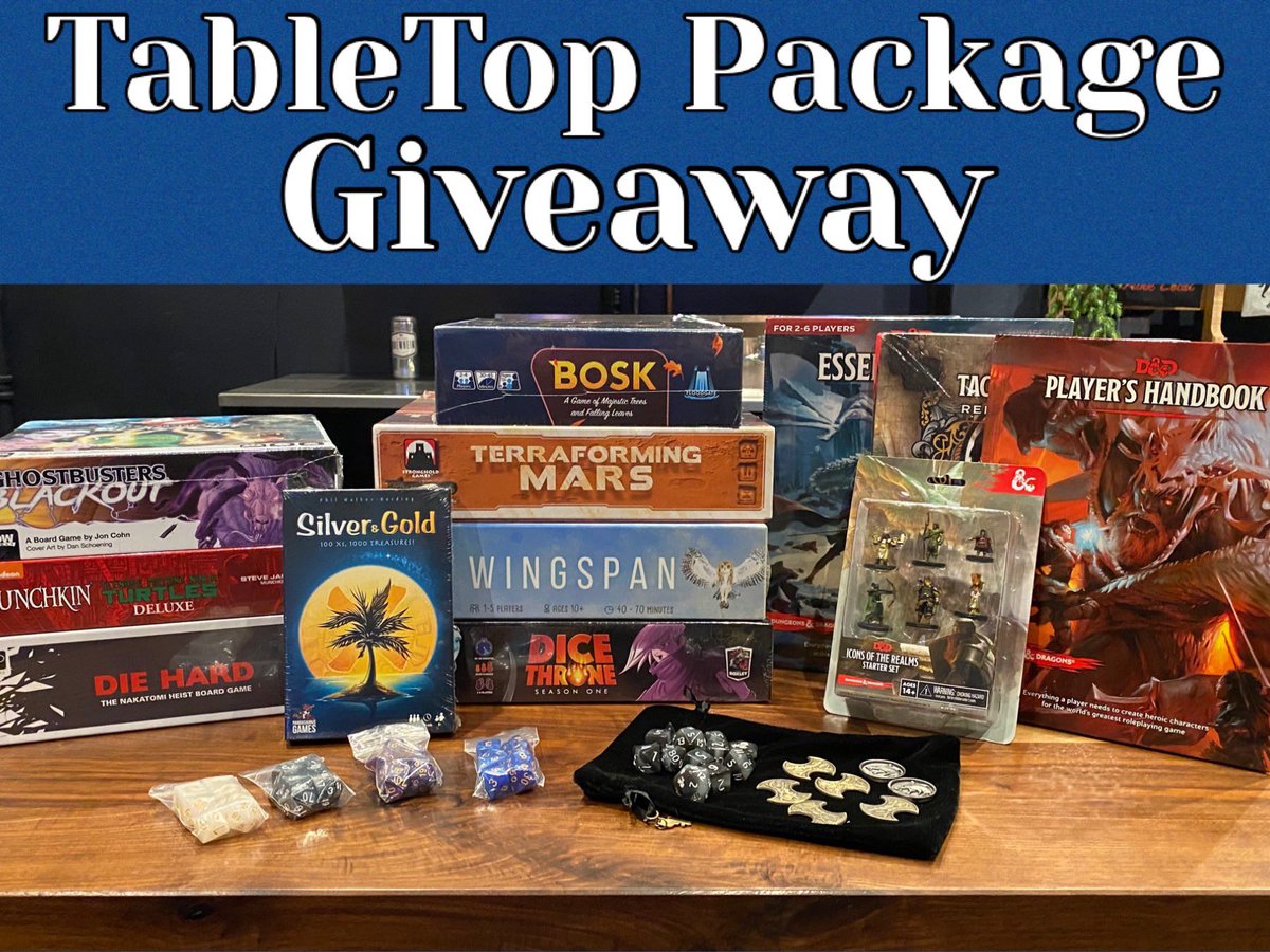 Hello TableToppers and Friends. It’s time for a Giveaway Haul. Gleam link below. All entry’s will be facilitated thru Gleam #tabletoptakeovers #tttakeovers #tttgiveaway

gleam.io/Uk86j/tabletop…