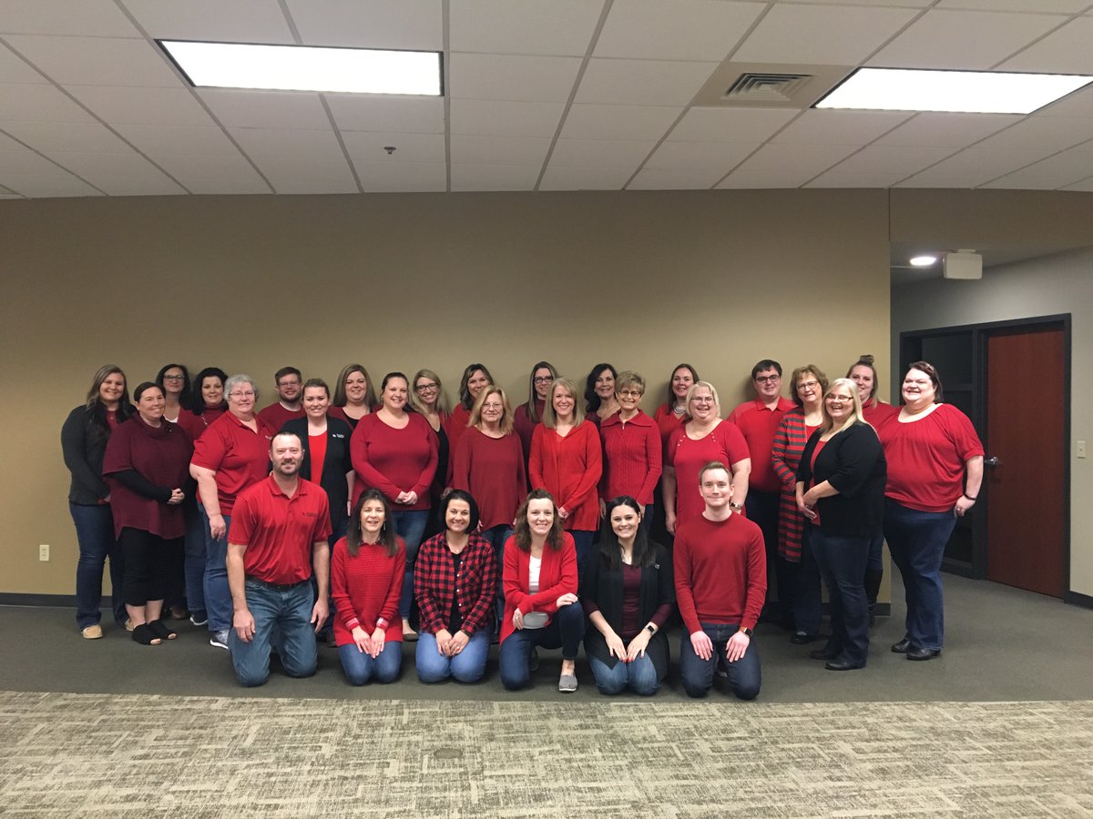 PeoplesNatlBank's tweet image. The color red can symbolize so many things … Passion, Power, and Love! 

Today, our team chooses to wear red to empower and show our love and support to those who are affected by heart disease.

#heartdisease #wearredforwomen #wearred #pnb #southernillinois #missouri