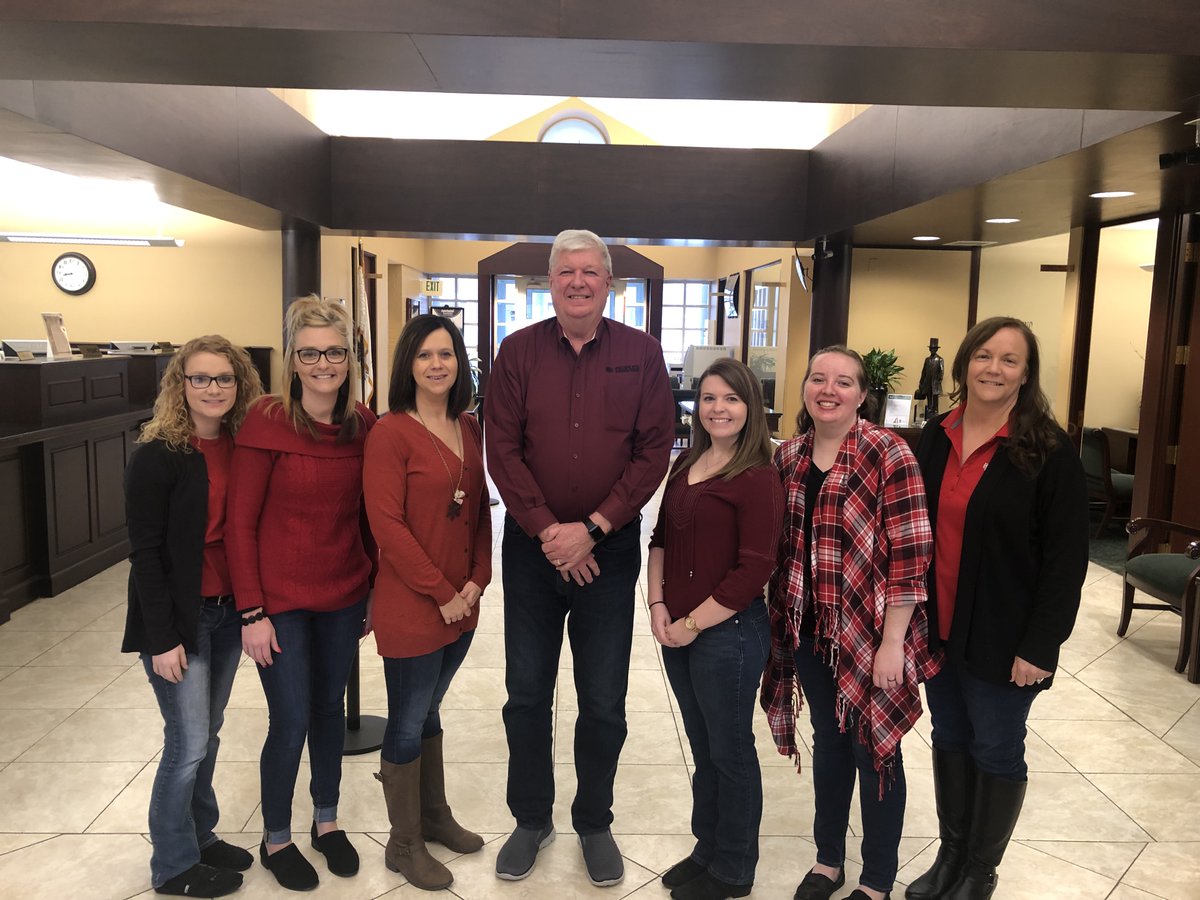 PeoplesNatlBank's tweet image. The color red can symbolize so many things … Passion, Power, and Love! 

Today, our team chooses to wear red to empower and show our love and support to those who are affected by heart disease.

#heartdisease #wearredforwomen #wearred #pnb #southernillinois #missouri