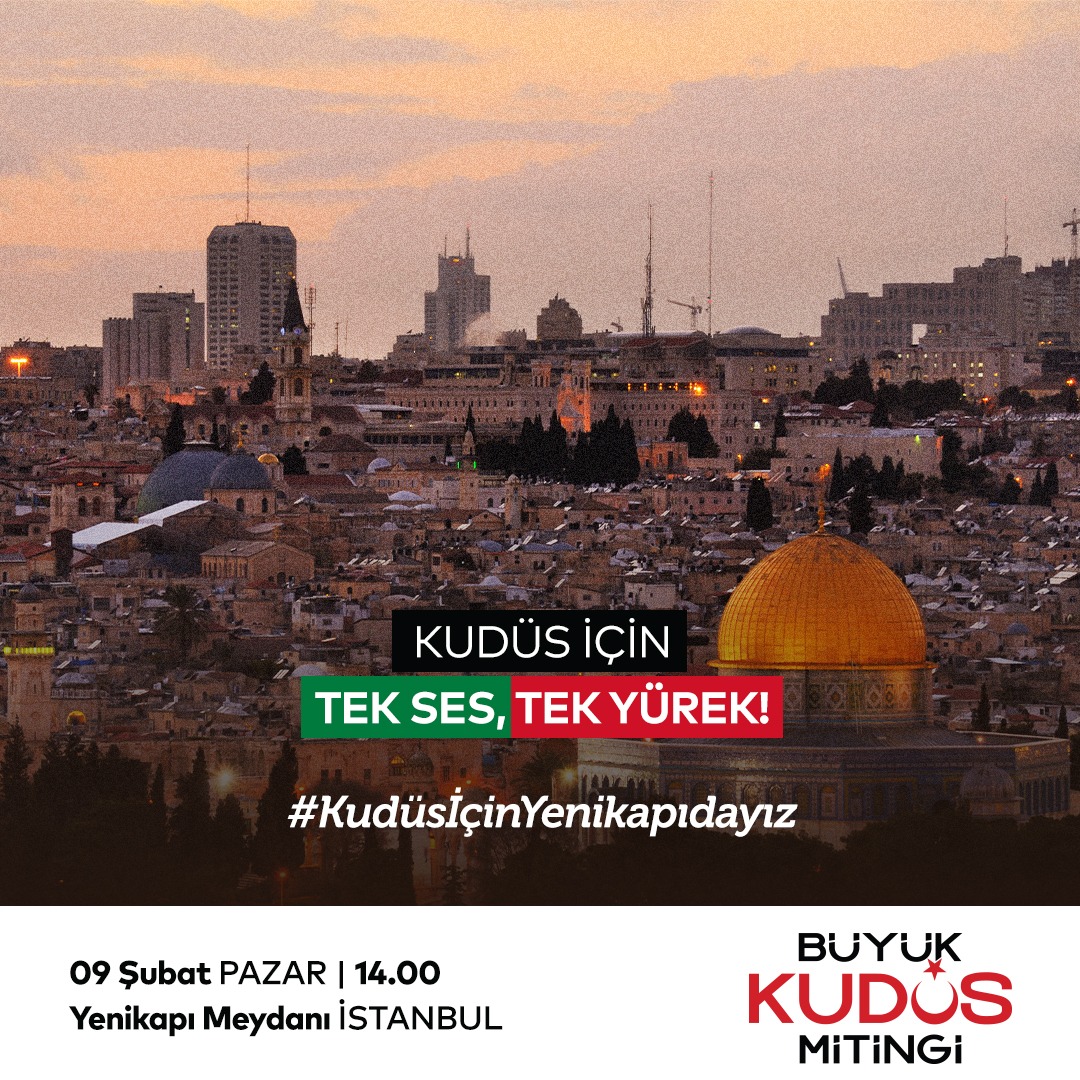 "Yüreğimizin yarısı Mekke'dir, geri kalanı da Medine'dir, üstünde bir tül gibi Kudüs vardır"

#KudüsİçinYenikapıdayız