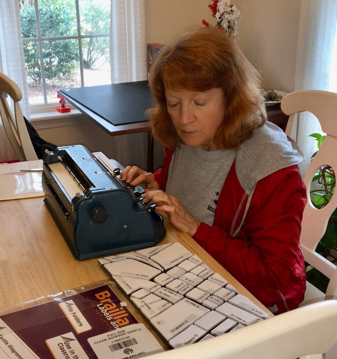 lcampbellsings's tweet photo. Working on a braille/tactile map on our Digital Leaning Day! #sdpcweatherproof https://t.co/CC9hBDBvLp