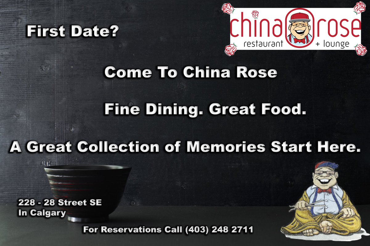Do you remember your fist dinner at China Rose Restaurant?  #firstdate #chinarose  #chinaroseyyc #bestchinesefoodinyyc #dontcooktonight #foodie #chinesefood #yummyfood #yummy #yyceats #yyclife #yycfoodie #yycbusiness #yyc