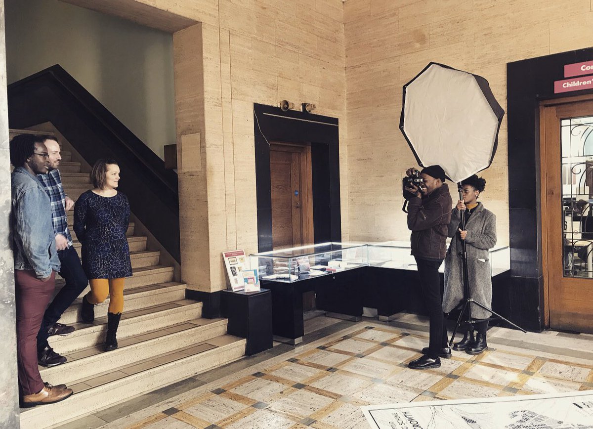 AnnaToccara's tweet image. Great production meeting today with @rubyproduces &amp;amp; @joannajowett for the @PoetintheCityUK &amp;amp; @britishlibrary takeover at @SheffLibraries in March. Looking forward to seeing the photos of our fab poets @rachelebower @Wordlifeuk &amp;amp; @KayoChingonyi. bit.ly/2SbiqQV