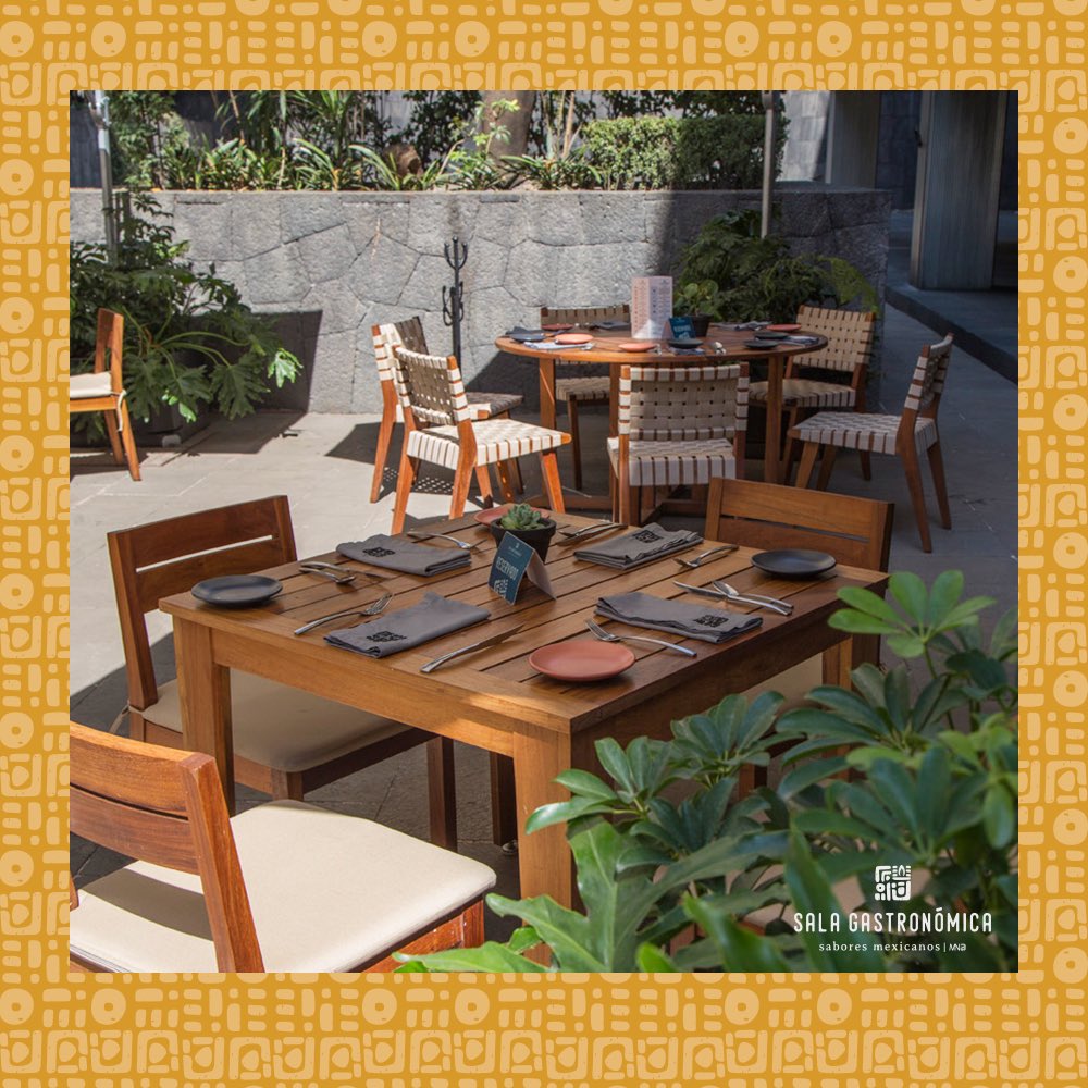 SalaGastro's tweet photo. ¿Ya conoces nuestra terraza? ¡Ven a degustar los sabores de nuestro México en un ambiente lleno de cultura! 
Av. Gandhi S/N Dentro del Museo Nacional de Antropología https://t.co/qtZgRcm5Y0
