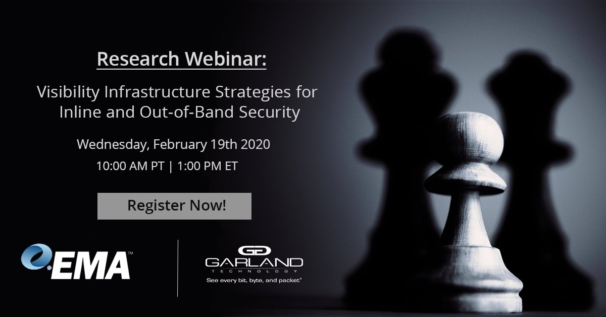 GarlandTech's tweet image. @ema_research has completed new research that examines how IT organizations enable a secure network with visibility technologies, including #networkpacketbrokers, bypass switches, #networkTAP, &amp;amp; packet capture appliances. Register now for the webinar!
hubs.ly/H0mVWYg0