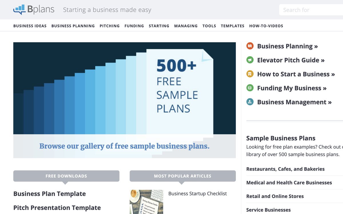 So now how can you get started too… Because this thread is about you and not me.First, you can learn and understand how to create a business plan by just visiting  http://bplan.com  website. There is a lot of samples and materials that can help you.It's FREE