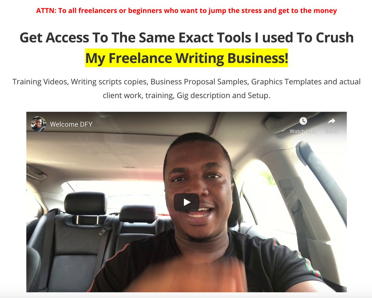 I hope this was insightful and if you are the kind of guy/girl who needs more info to get started and earn FAST...I have put it all inside my Freelance Masterclass Program which has just been reopened for new intakes in Q1. http://thefreelancemasterclass.com/dfy/ 