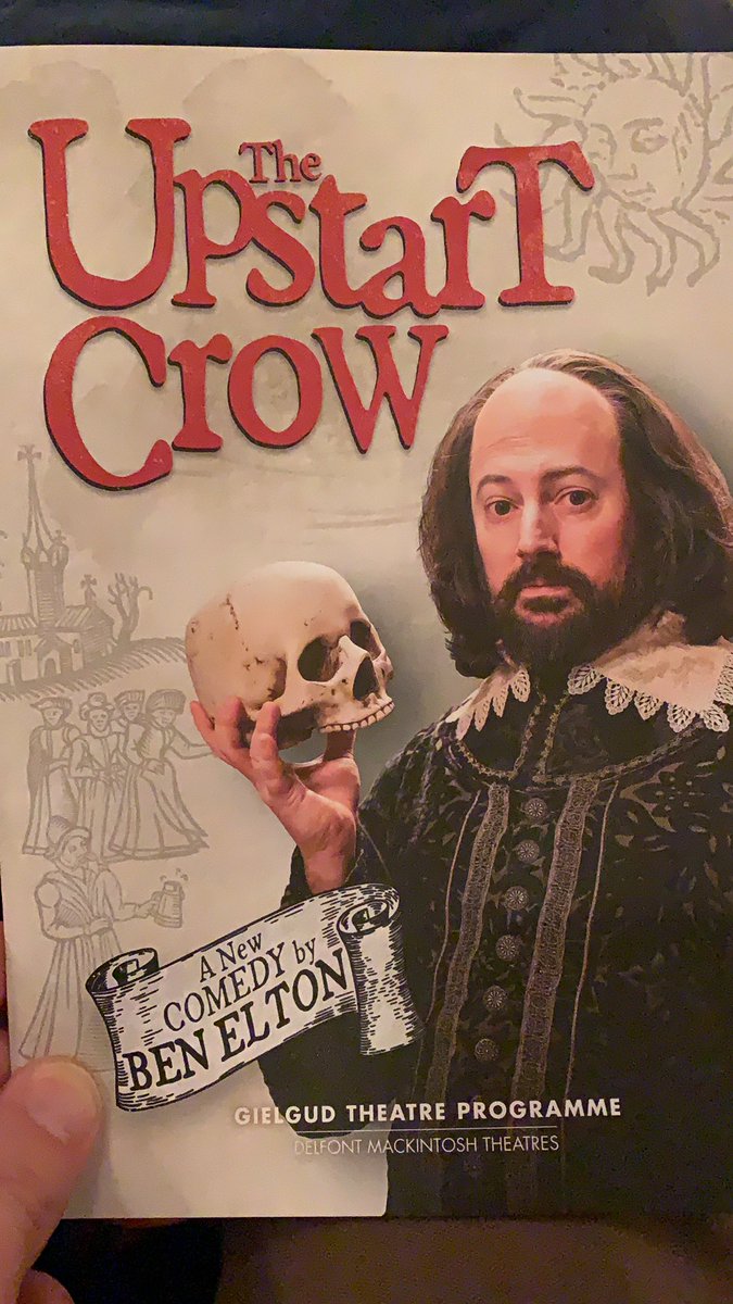 Looking forward to seeing the excelllent upstart crow with <a href="/NurseRuthGreen/">Ruth Green</a>
