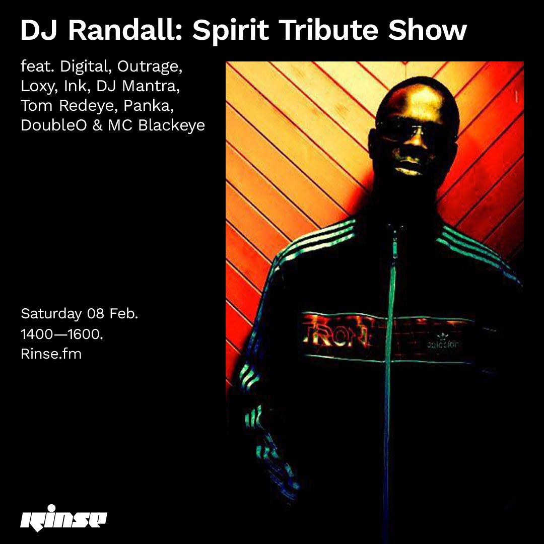 RinseFM's tweet photo. Coming up at 2PM it's @Randallmac2 Spirit Tribute Show: Feat. @digital, #Outrage (Aka @NomineSound), @Loxycylon, @DJINKARX, @mantra_dj, #TomRedeye, #Panka, @DUBZLO & #MCBlackEye live on https://t.co/Q0ed1kLtwe & 106.8FM
#RinseFM https://t.co/ncsS725Bq1