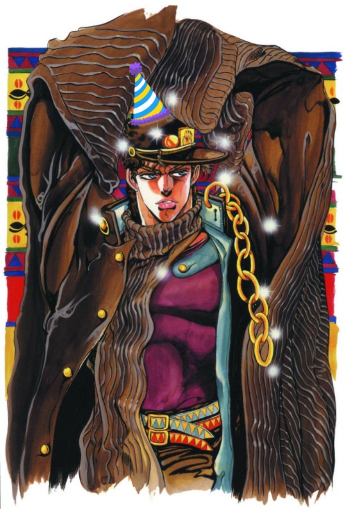 day 16 + 17: I FORGOT.......so happy birthday x2 to Jotaro