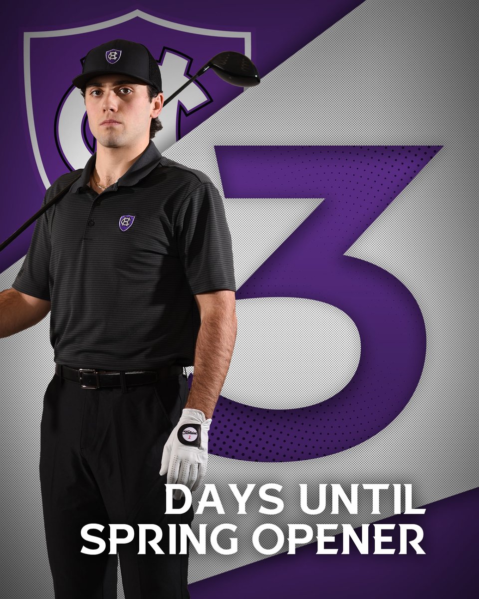 HCrossMGolf's tweet photo. In 3⃣ days, we will be back in action with our first event of the spring! #GoCrossGo https://t.co/dg6YLm7l9n