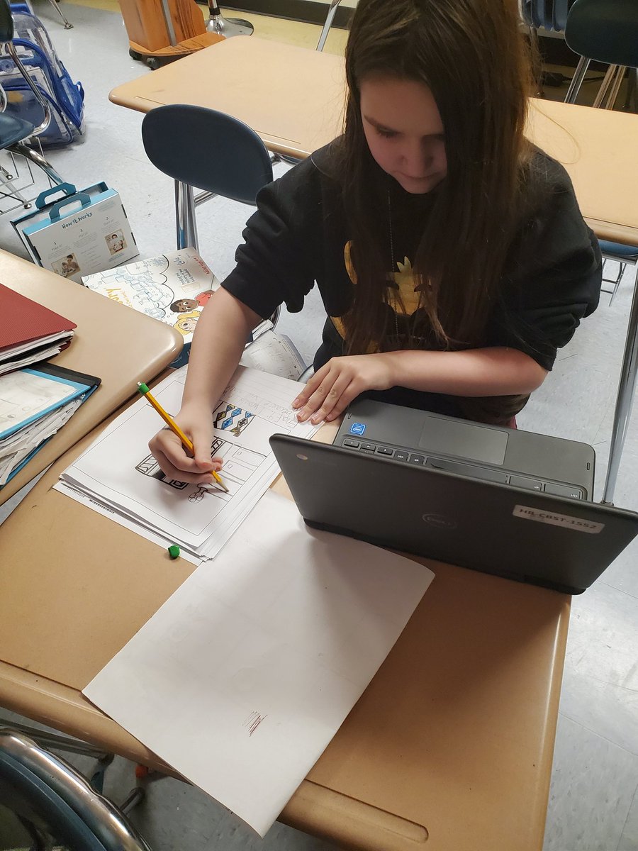 MrsTalmoHB's tweet photo. I can't wait to see the final products for these books in progress in my Friday #activityblock! The stories are interesting and the artwork is fabulous! #ambitious #ELA #WarriorStrong @lulujrdotcom https://t.co/8ZqRhvyot8