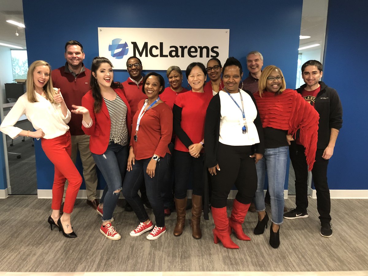 MarketerMoore's tweet image. Proud to support @American_Heart with my @McLarensGlobal colleagues today! #WearRedandGive
