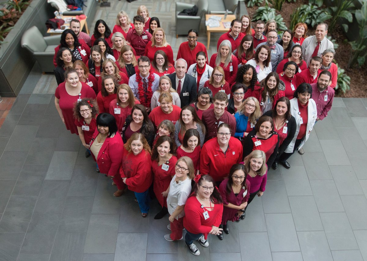 Our Heart & Vascular Team celebrating #GoRedWearRed Day! #changingwhatspossible