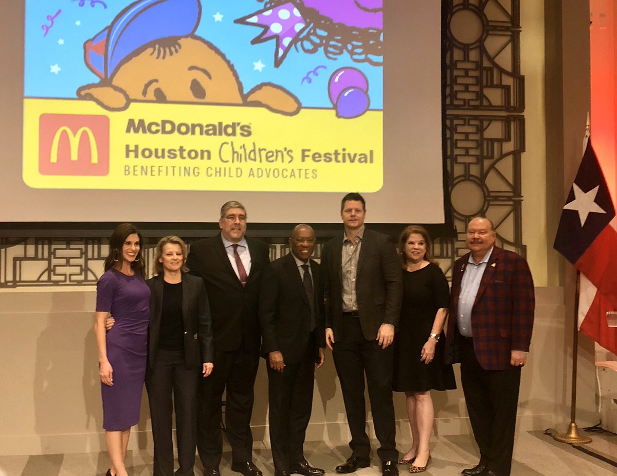 It’s takes a team to make this festival happen for our city! Thank YOU <a href="/McDonalds/">McDonald's</a> <a href="/HoustonTX/">City of Houston</a> <a href="/KHOU/">KHOU 11 News Houston</a> <a href="/SylvesterTurner/">Sylvester Turner</a> April 4 &amp; 5 2020 Downtown Houston. Largest Children’s Festival in the USA! Benefitting <a href="/childadvoHOU/">Child Advocates</a> #McDHoustonChildrensFest
