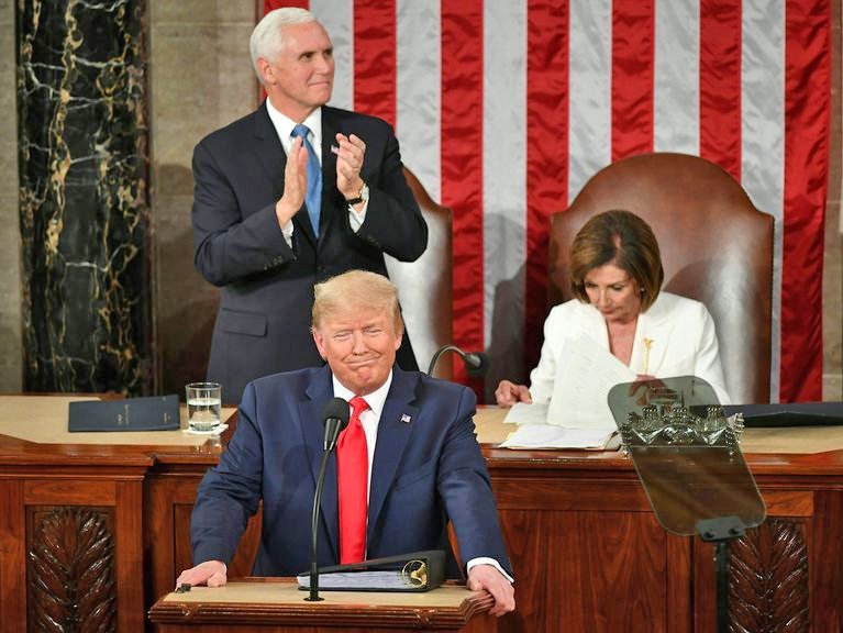 WW3Info's tweet photo. #WWIII: US Senate acquits #PresidentTrump of impeachment charges with the majority voting against the motion. Acquittal considered a significant blow to Trump's opponents. Analysts believe #Impeachment result will prove crucial in #USElection2020.
https://t.co/OZSxxGpAcV https://t.co/zmEB9pkrqN