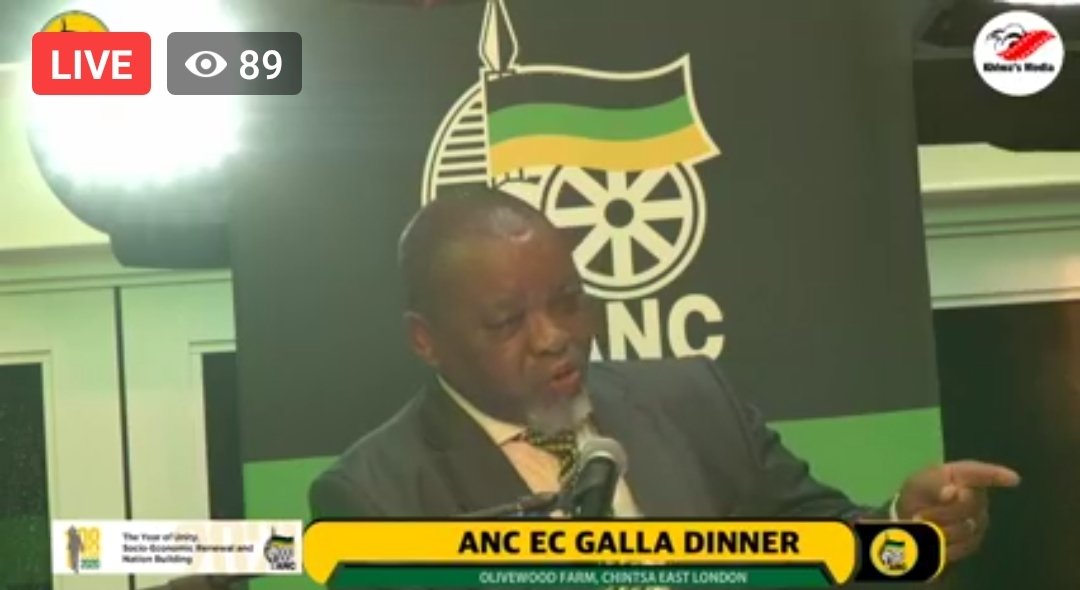 MYANC's tweet photo. ANC National Chairperson, Cde @GwedeMantashe1 delivered a keynote address at the ANC Amathole Region fundraiser gala #ANCDinner. The dinner precedes the ANC Eastern Cape Provincial #ANC108 Anniversary rally to be held at the Komga Sports Ground tomorrow, 08 February 2020. https://t.co/1EtMBtvUpC
