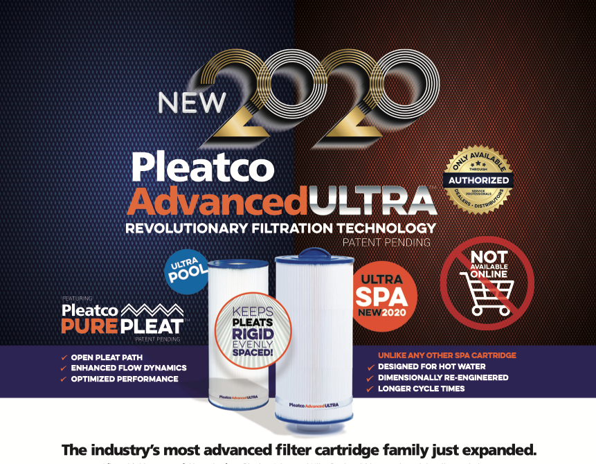 PleatcoPoolSpa's tweet photo. Pleatco #AdvancedULTRA . . . The industry's most advanced filter cartridge family just expanded!
After a highly successful launch of our Pleatco Advanced Ultra Pool cartridges we have taken the next step. Introducing NEW Pleatco Advanced SPA!
#CleanWater #Filtration #Pool #Spa https://t.co/zGjtRv7Cvb