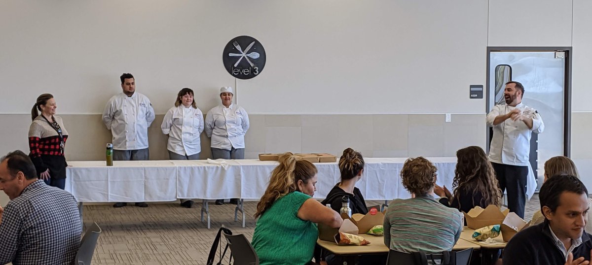 CACTUSS_SQL's tweet image. These are the Texas State Technical College @TSTCProud culinary students who made the lunch, and the amazing sandwiches we all enjoyed. Our organizers @AngelaTidwell and @Lance_LT had the idea to reach out to the school for the lunch.