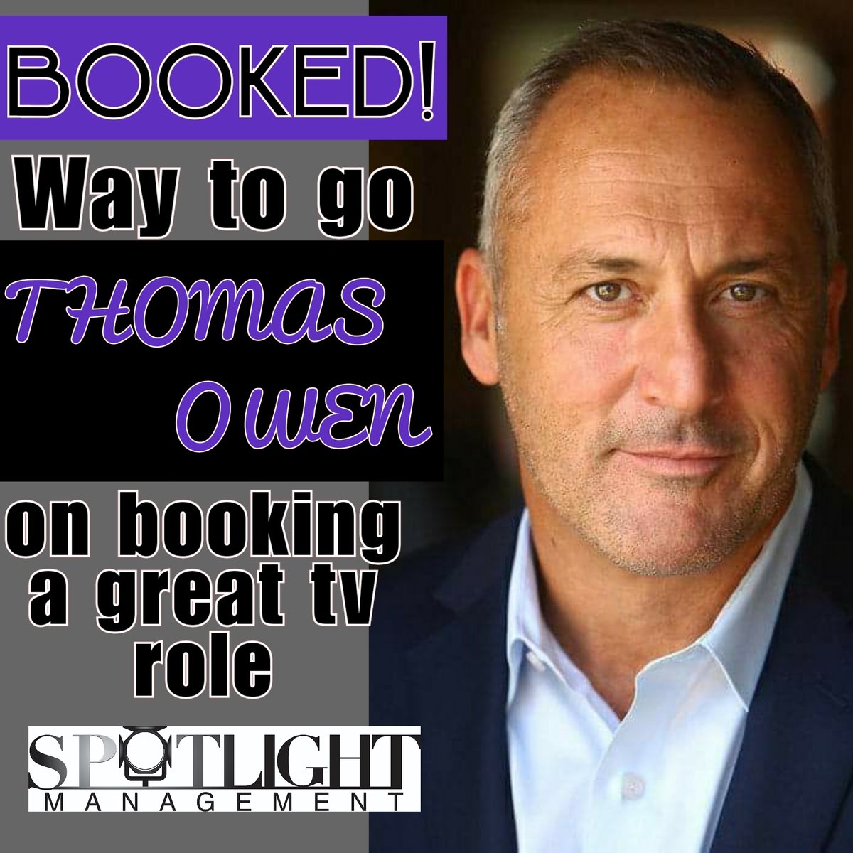 Spotlight_Mgmt's tweet photo. Congrats to Thomas Owen for booking a terrific role on a major Network Television show.
โข โข โข
#SpotlightManagement #CircleTalent #SpotlightActor #CircleTalentAssociates
#Booked #TeamSpotlight #BookingActor #WorkingActor #TVRole #NetworkShow https://t.co/08wQIQrBaN