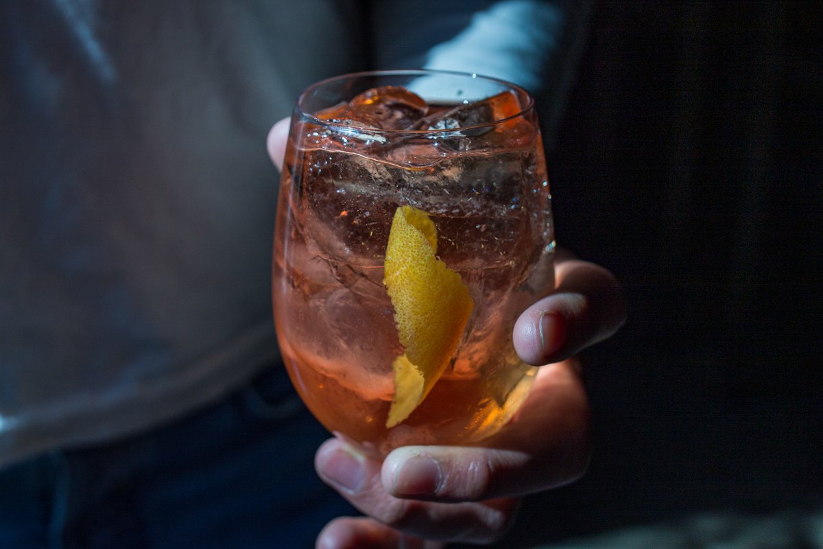 This week’s featured cocktail, the First Blush, benefits California Urban Streams Partnerships as they work to protect, restore, and steward urban streams.

First Blush: lofi gentian amaro, dry vermouth, sparkling wine, rocks.

#cocktailsforchange #berkeley #cocktailtime