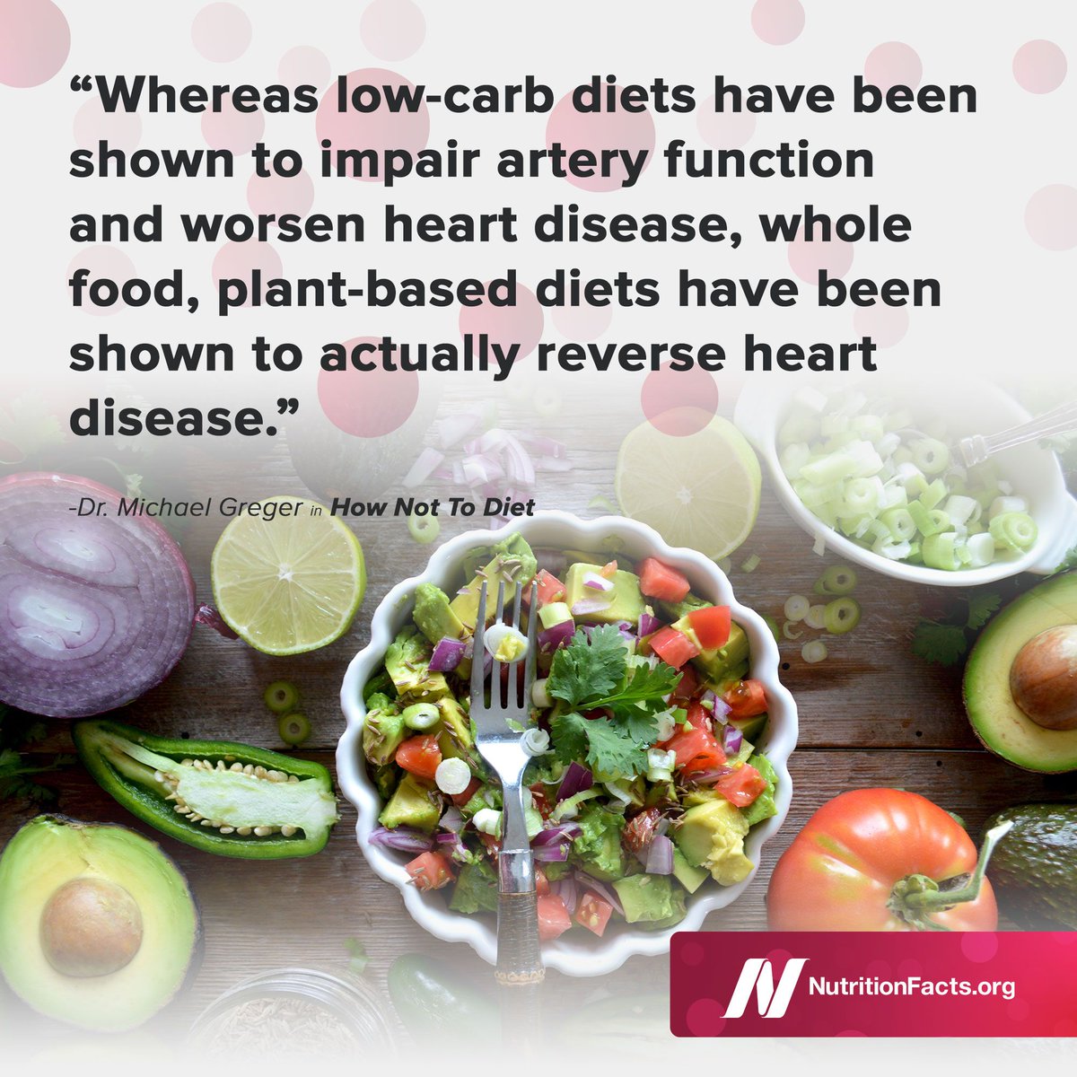 A review of all the best studies done to date found that low-carb diets impair arterial function, as evidenced by a decrease in flow-mediated dilation—meaning low-carb diets effectively cripple people’s arteries: bit.ly/2pHjui7