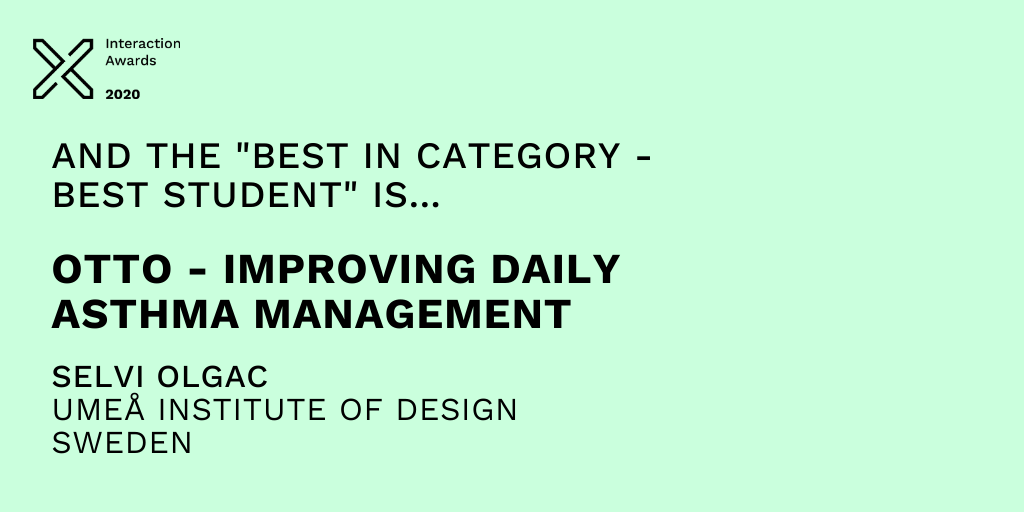 IxDAwards's tweet photo. And the best student project goes to....Otto! 

#interaction20 #IxDAwards #ixd20 #ANewDawn https://t.co/28XQztOrVQ