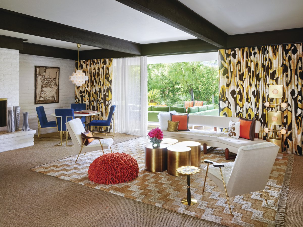 "Groovy #modern architecture meets #Hollywood glamour. The vibe is cheeky hedonistic luxury." <a href="/JonathanAdler/">Jonathan Adler</a> on his work for <a href="/TheParkerPS/">Parker Palm Springs</a>. Read more: bit.ly/CelebDesign