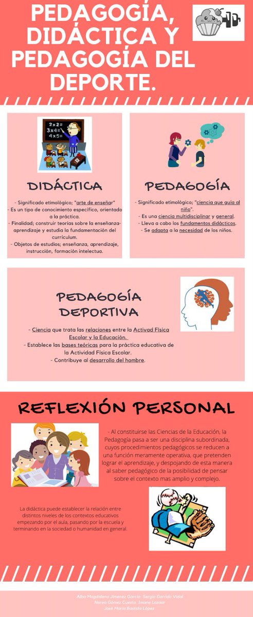 nereagomez01's tweet photo. La pedagogía es la encargada de estudiar cómo los seres humanos adquieren conocimientos. En cambio, la didáctica está basada en buscar los métodos para mejorar el aprendizaje. @lourdes_merono #CAFD100TIFIC 
@sergavi16 @jmbastida1  @AMJIMENEZ7 @imanelazaar8 https://t.co/HxA8MHvSVT